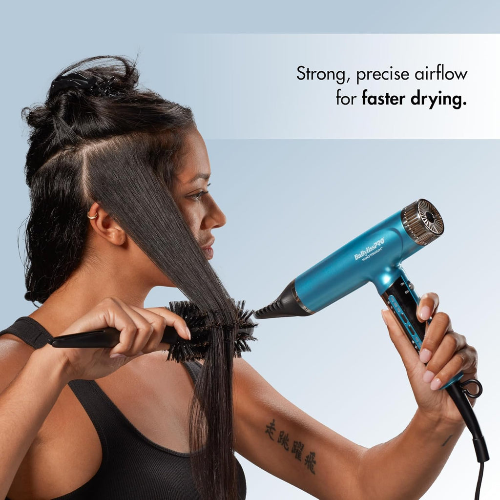 BaBylissPRO Nano Titanium Professional Nano Light Ionic Dual-Voltage Lightweight Hair Dryer