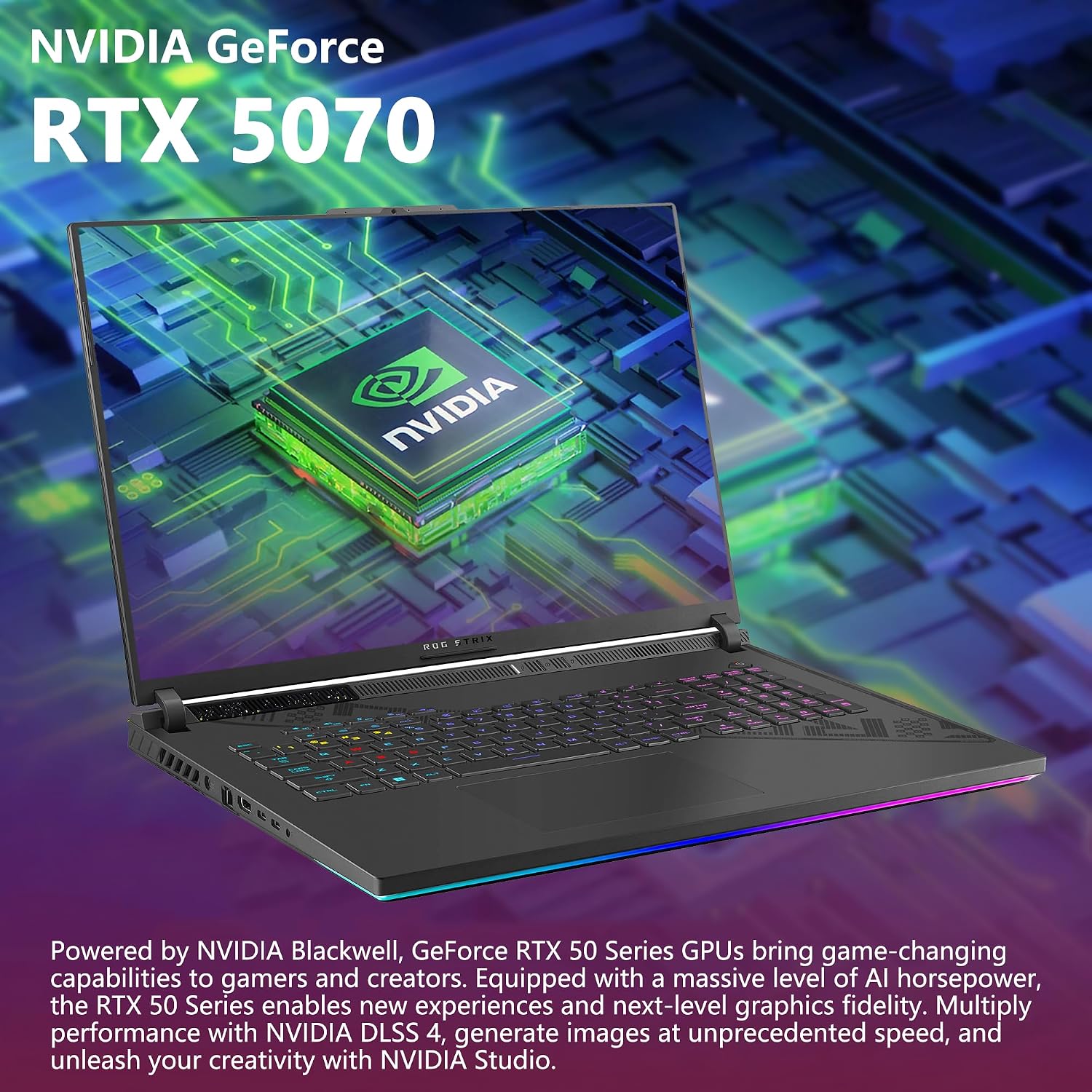ASUS ROG Strix G18 G814 Gaming Laptop | 18' 2.5k (2560x1600) 240Hz (100% DCI-P3) | AMD 16-core Ryzen 9 9955HX (>i9-14900HX) | 32GB DDR5 1TB SSD | GeForce RTX 5070 | RGB Backlit Win11 w/DLCA Accessory