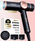 ELLA BELLA® Professional Ionic Hair Dryer with Diffuser Dual Voltage • Negative Ion Blow Dryer • Suitable All Hair Types • Intelligent Heat Control & Rapid Drying Speeds • Low Noise Lightweight Design