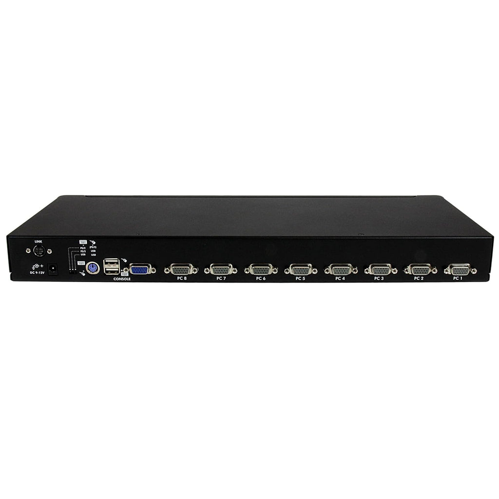 StarTech.com 8 Port VGA KVM Switch - 1U Rack Mount - USB PS/2 KVM Switch with OSD - 1920 x 1440, TAA @60hz - KVM Video Switch (SV831DUSB)
