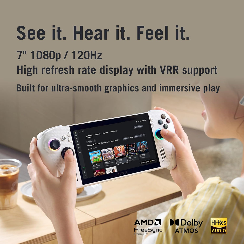 ASUS ROG Xbox Ally – 7' 1080p 120Hz Touchscreen Gaming Handheld, 3-month Xbox Game Pass Premium included, AMD Ryzen Z2 A, 16GB RAM, 512GB SSD, White