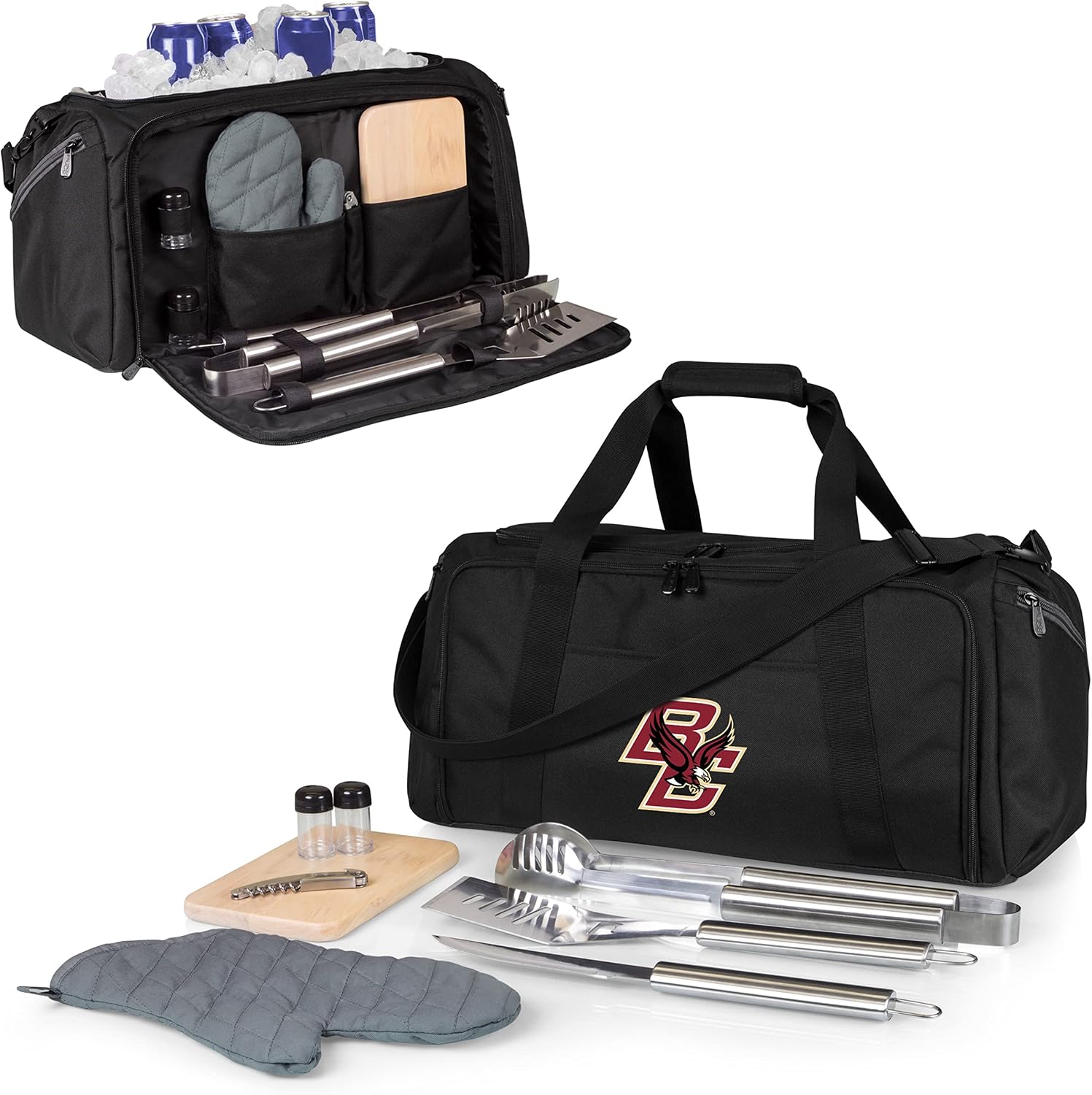 PICNIC TIME NCAA BBQ Kit Cooler Tote with Barbecue & Accessories