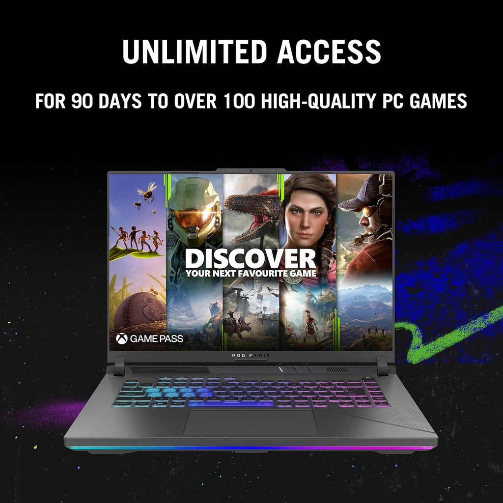 ASUS ROG Strix G17 (2023) Gaming Laptop, 17.3' QHD 240Hz, GeForce RTX 4070, AMD Ryzen 9 7945HX, 32GB DDR5, 1TB PCIe SSD, Wi-Fi 6E, Windows 11 Pro, Per-Key RGB Keyboard, G713PI-XS96