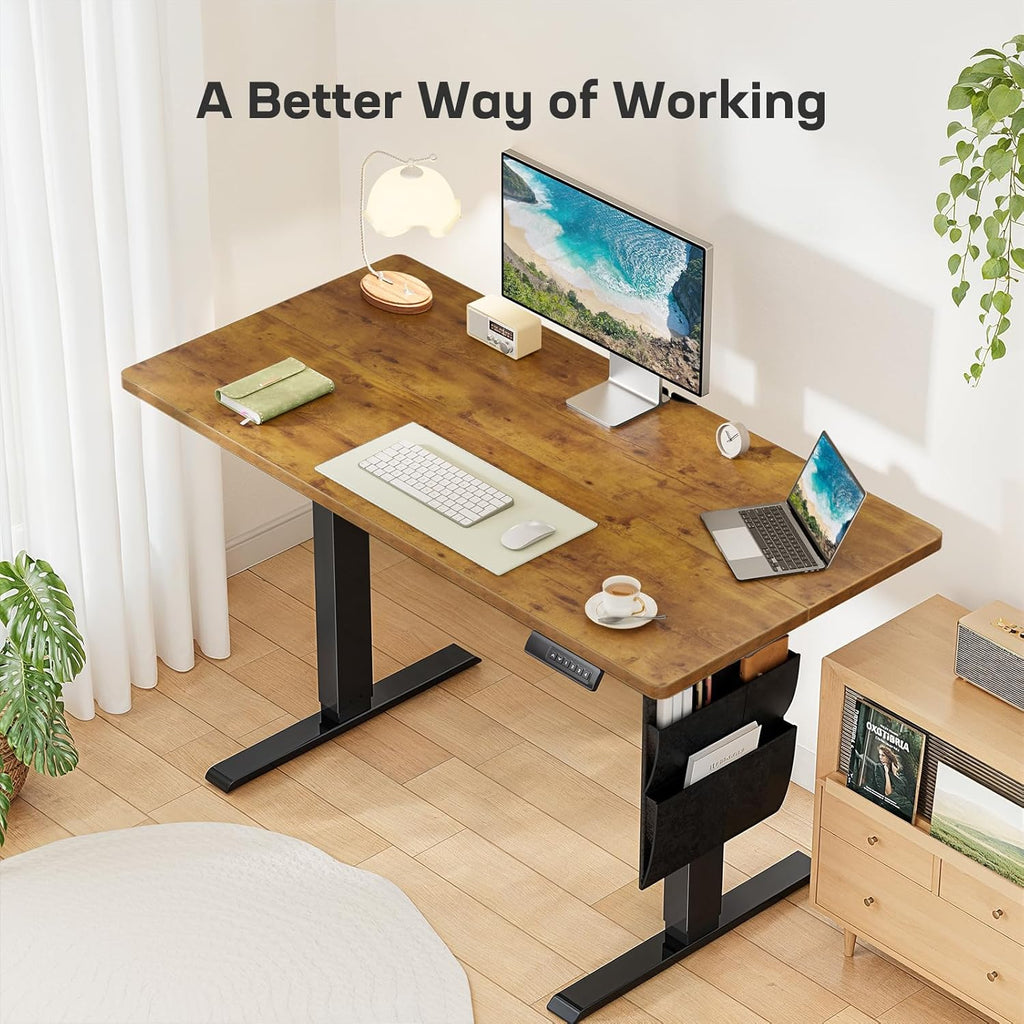 Marsail Standing Desk,Home Office Adjustable Heights Desk,Stand Up Desk,63x24 Inches Desktop Sit Stand Gaming Computer Desk for Study,Writing with 4 Memory Presets,Headphone Hook,Cable Organizer