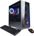 CYBERPOWERPC Gamer Xtreme Gaming PC, Intel Core i3-12100F 3.3GHz, AMD RX 6500 XT 4GB, 8GB DDR4, 500GB NVMe PCIe SSD, WiFi & Win 11 Home (GXi8800A6), Black