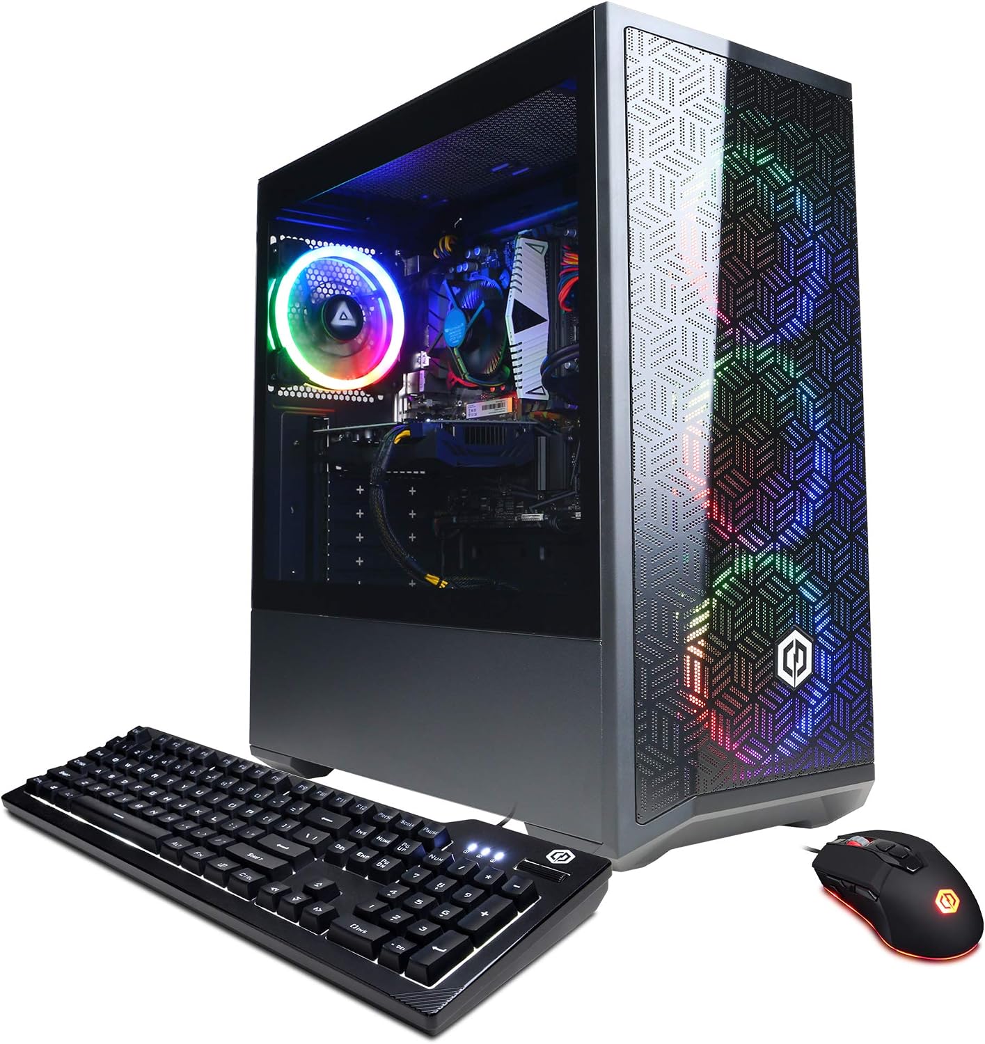 CYBERPOWERPC Gamer Xtreme Gaming PC, Intel Core i3-12100F 3.3GHz, AMD RX 6500 XT 4GB, 8GB DDR4, 500GB NVMe PCIe SSD, WiFi & Win 11 Home (GXi8800A6), Black