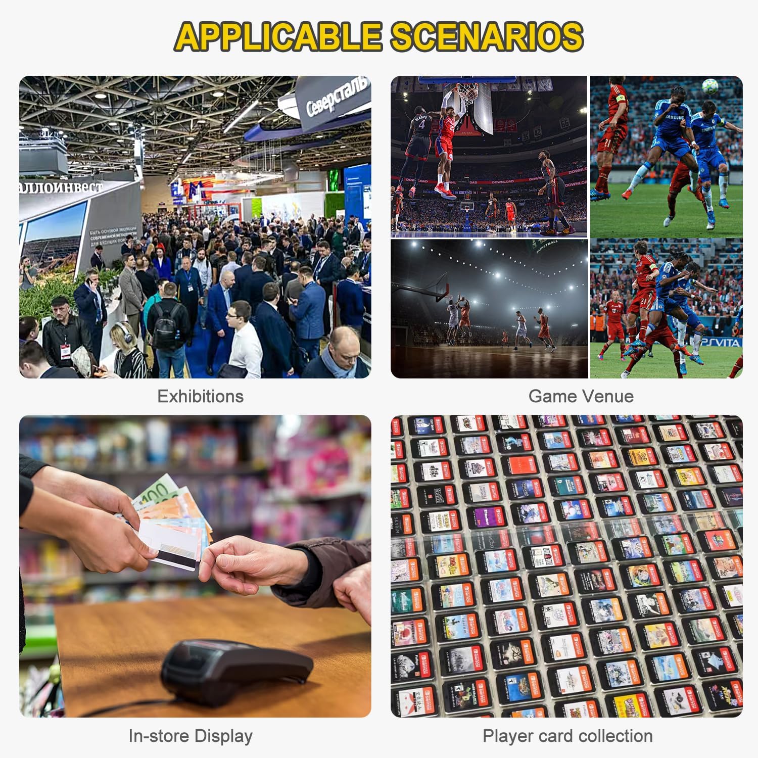 Trade Show Display Case – 34'x22' Large Aluminum Locking Tabletop Showcase for Trading Cards, Sports Cards, TCG, Jewelry – Lightweight & Portable for Exhibitions, Conventions, and Collectibles, Black