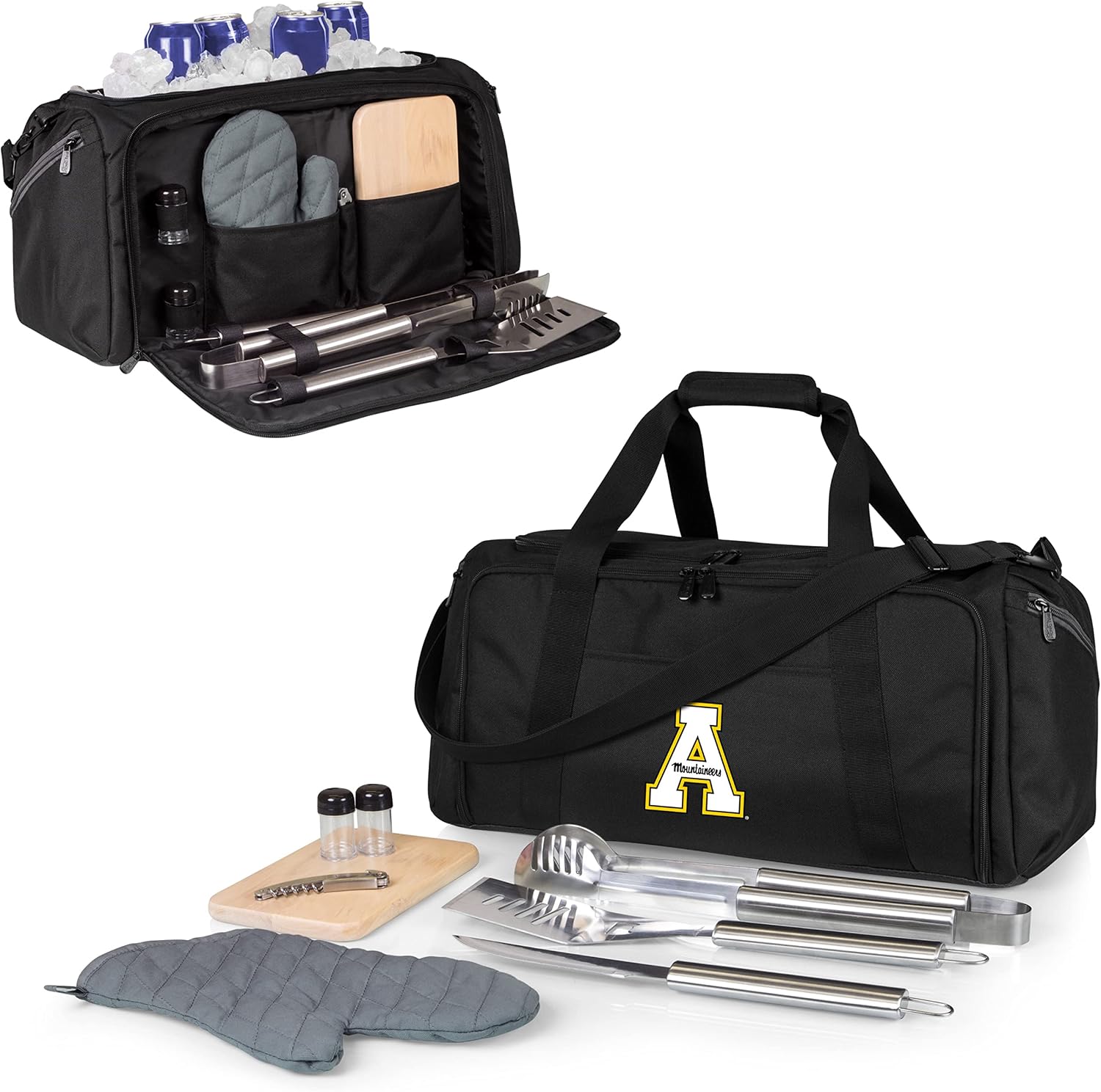 PICNIC TIME NCAA BBQ Kit Cooler Tote with Barbecue & Accessories