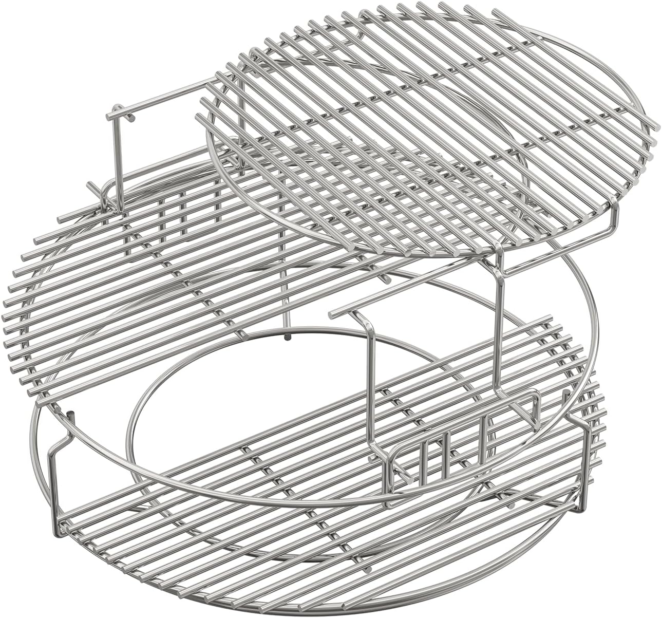 3 Tier 5 Piece Expander Rack Kit for Big Green Egg XL Replacement Grill Racks with Removable Cooking System Stainless Steel Big Green Egg Accessories