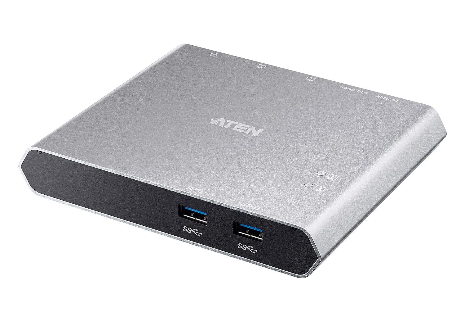 ATEN US3310 2-Port 4K HDMI USB-C Gen 1 KVM Dock Switch with Power Pass-Through 85W PD 3.0 with Compatible with Apple M1 M2 chip macOS for Notebook Smartphone for Windows Mac