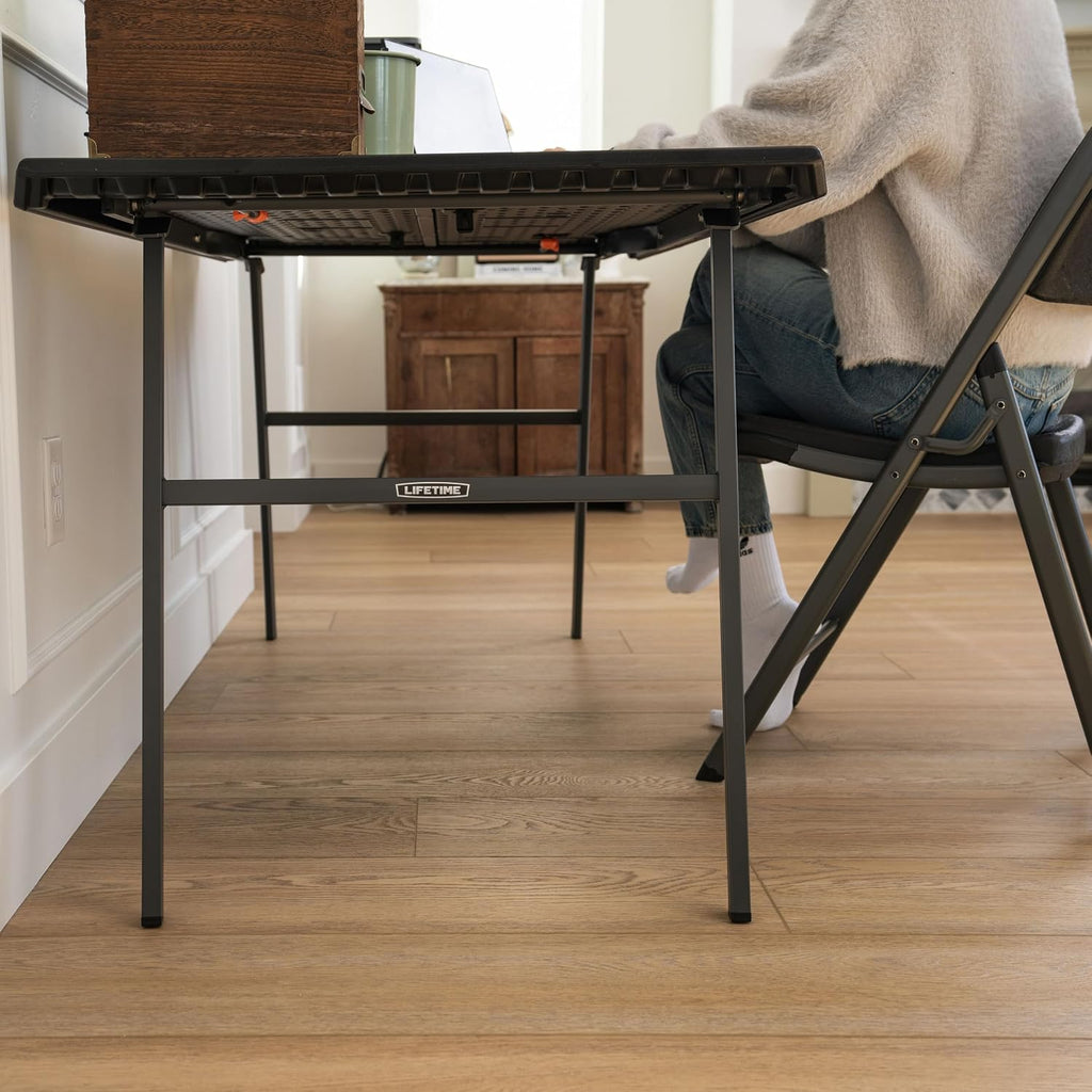 LIFETIME 5-Foot Desk Folding Table, Multipurpose Home Office Workstation