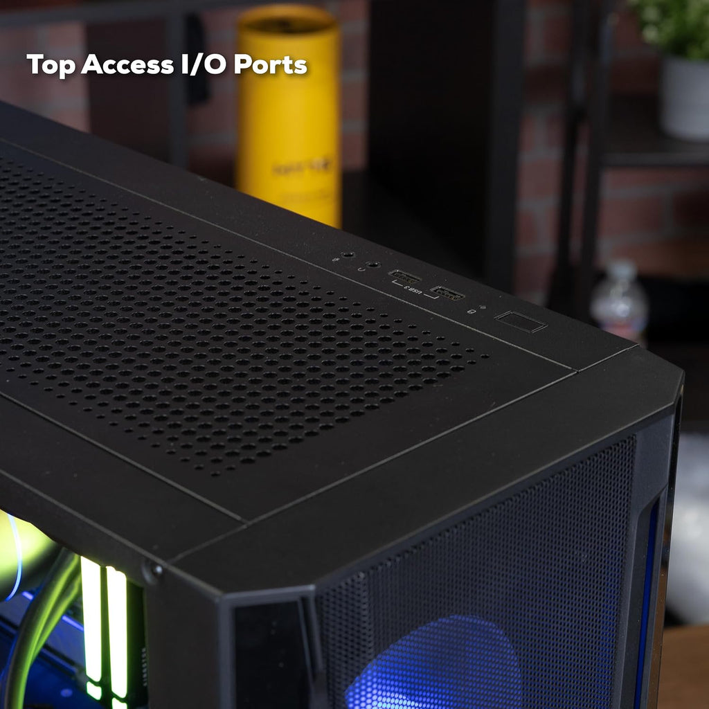iBUYPOWER Trace 7 Mesh Gaming PC Computer Desktop TMA7N3501 (AMD Ryzen 7 5700, RTX 3050 6GB, 16GB DDR4 RGB 3200MHz (8x2), 1TB NVMe, WiFi Ready, Windows 11 Home Advanced)