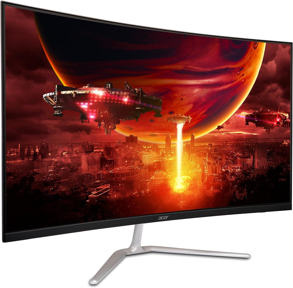 acer Nitro 31.5' FHD 1920 x 1080 1500R Curved PC Gaming Monitor | AMD FreeSync™ Premium | Up to 165Hz Refresh | 1ms VRB | VESA Mountable | 1 x Display Port 1.2 & 2 x HDMI 1.4 | EDA320Q PBIIPX