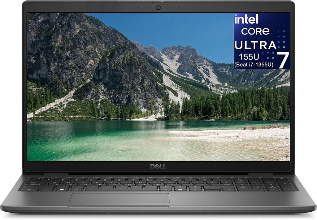 Dell Latitude Laptop Computer for Business, Intel Ultra 7 155U (12C/14T), 16GB DDR5, 1TB SSD, Backlit Keyboard with Fingerprint Reader, 15.6' FHD, WiFi 6, 2X 4K Output, Windows 11 Pro, Carbon Black