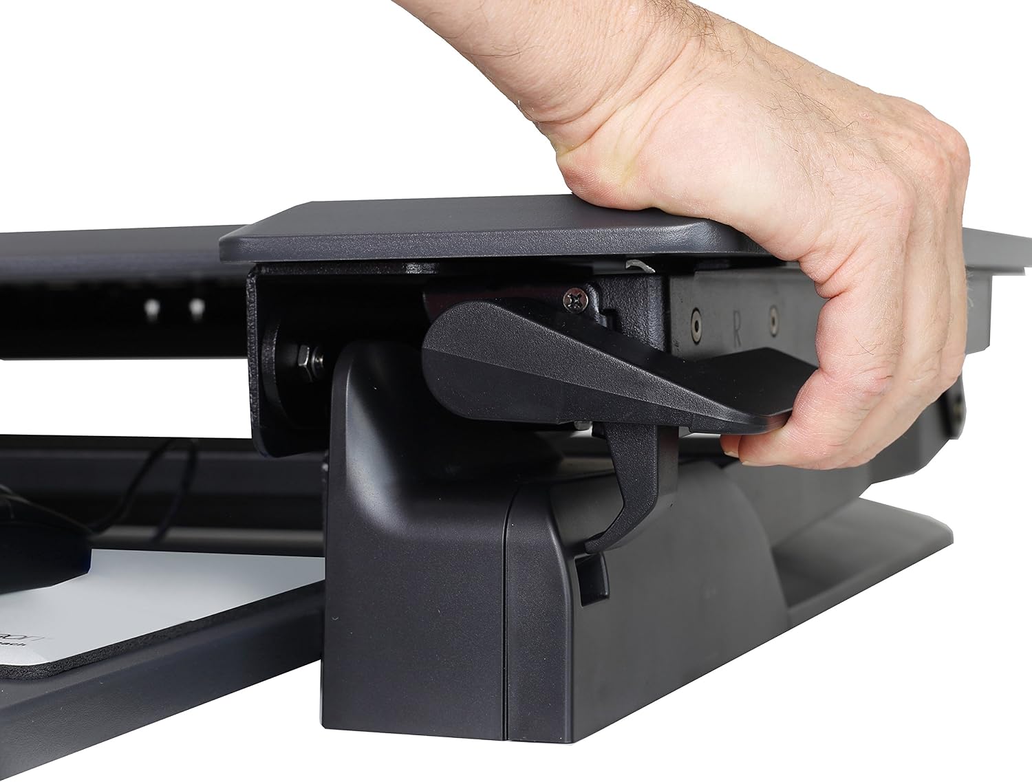 Ergotron – WorkFit-TL Standing Desk Converter and WorkFit Single Monitor Kit HD, Sit Stand Desk Riser for Tabletops – for Monitors Up to 30 inches, 16 to 28 lbs – Black