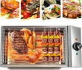 2600W Countertop Electric Griddle Flat Top Grill Portable Barbecue Grill Countertop Smokeless Indoor Grill Non-Stick Cooking Removable Plate BBQ Grill with Removable Temperature Control