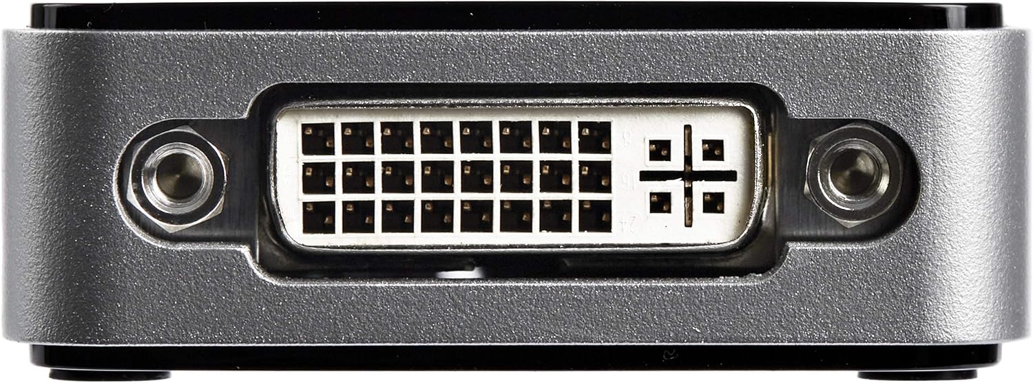 StarTech.com USB 3.0 to DVI Adapter with 1 Port USB Hub - 1920x1200 - External Video & Graphics Card - Dual Monitor Display Adapter - Supports Windows (USB32DVIEH)