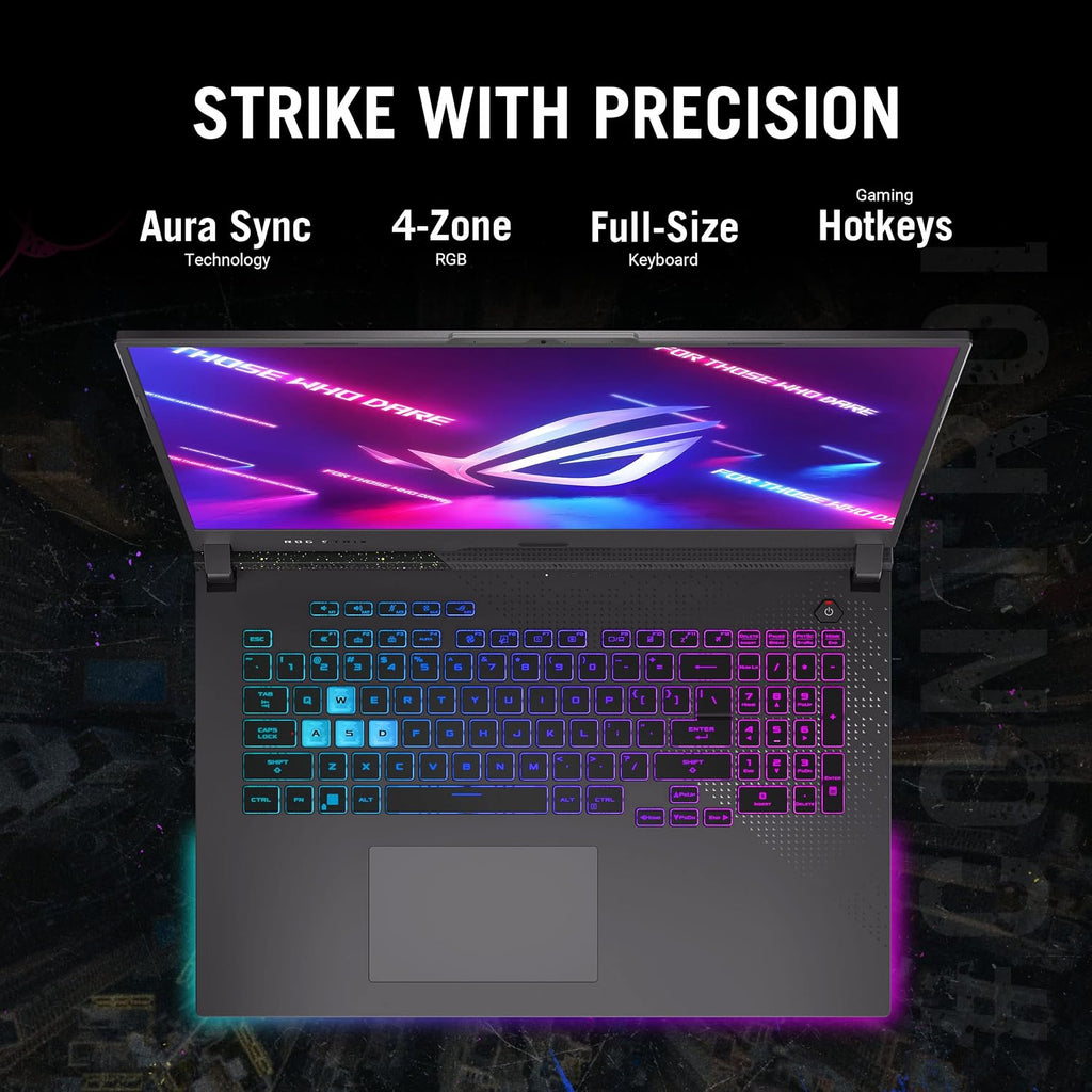 ASUS ROG Strix G17 (2023) Gaming Laptop, 17.3â€ QHD 240Hz, GeForce RTX 4070, AMD Ryzen 9 7945HX, 16GB DDR5, 1TB PCIe SSD, Wi-Fi 6E, Windows 11, G713PI-DS94 Eclipse Gray
