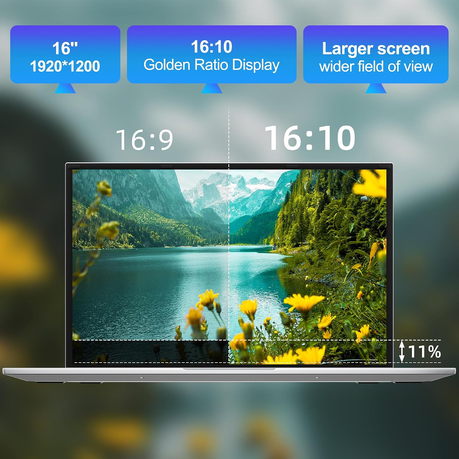 jumper 16 Inch Laptop,12th N150 Processor,1200P IPS Display,1-Year Office 365, 16GB DDR4, 1TB SSD 128GB ROM, Windows 11 Computer, tubro Boost 3.6GHz, Type-C, Purple, for Business and Students.