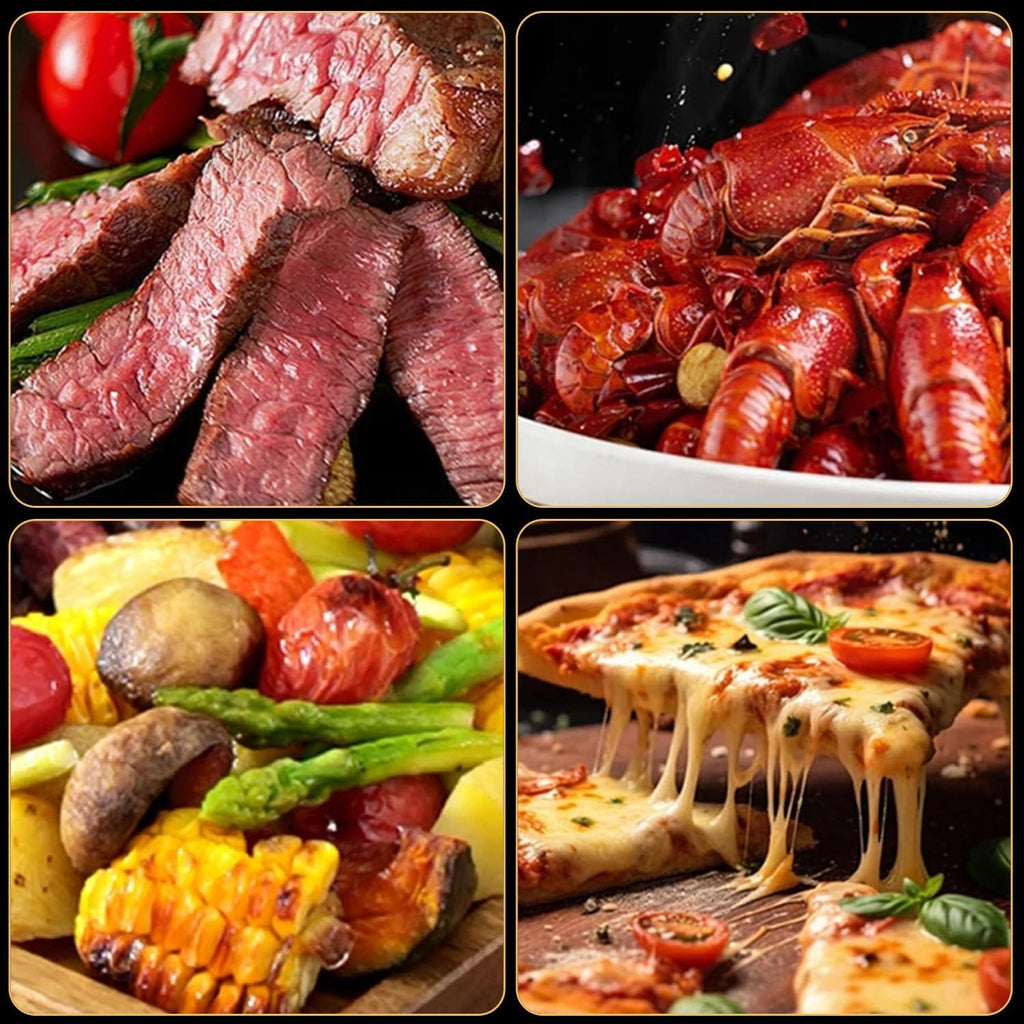 1700W Electric Steak Broiler, With 8 Grilling Slots, Time and Temperature Adjustable, 800℃ Stainless Steel Steak Grill, For Indoor Kitchen,A-220V