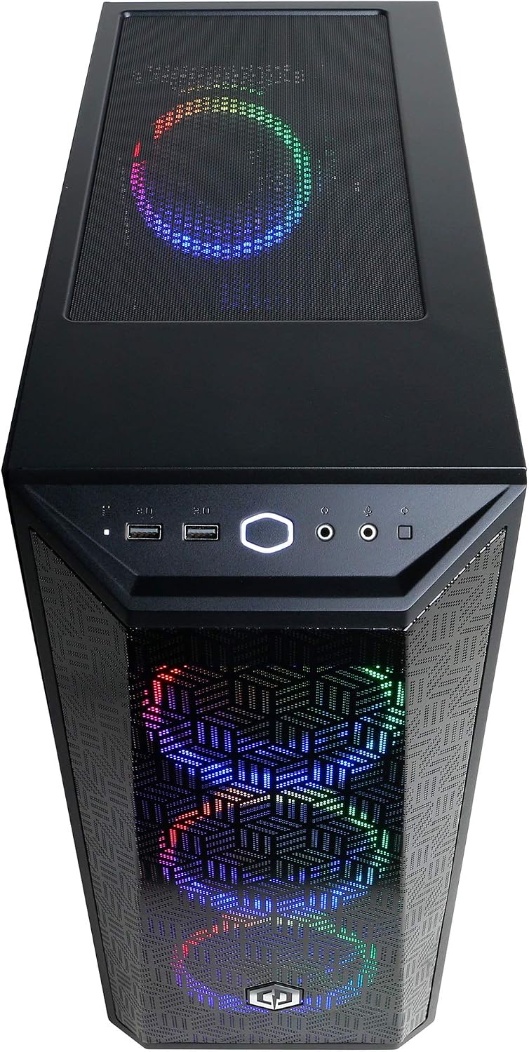 CYBERPOWERPC Gamer Xtreme Gaming PC, Intel Core i3-12100F 3.3GHz, AMD RX 6500 XT 4GB, 8GB DDR4, 500GB NVMe PCIe SSD, WiFi & Win 11 Home (GXi8800A6), Black