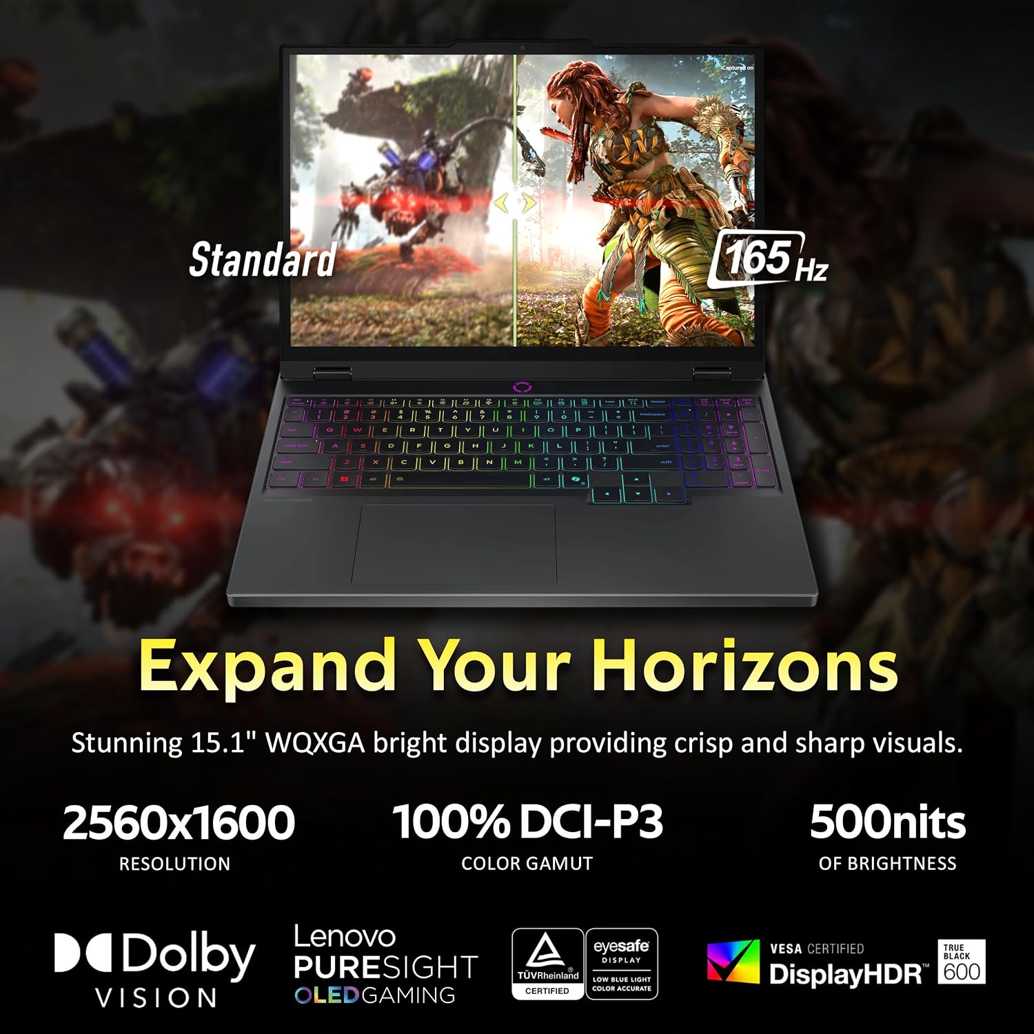 Lenovo Legion 5 15.1' WQXGA 165Hz Gaming Laptop, Intel i7-14700HX, 64GB DDR5, 4TB PCIe SSD, GeForce RTX 5060, RGB Backlit Keyboard, 5.0MP Camera, Wi-Fi 7, Windows 11 Pro, Gray, 1TB Docking Station Set