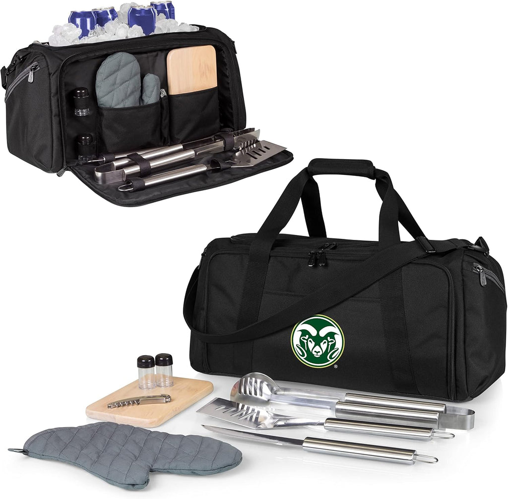 PICNIC TIME NCAA BBQ Kit Cooler Tote with Barbecue & Accessories