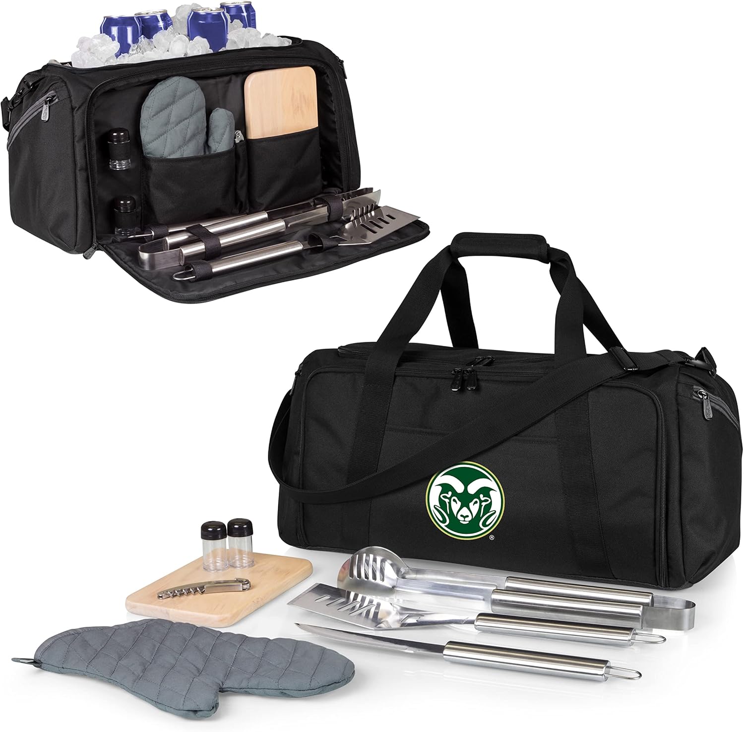PICNIC TIME NCAA BBQ Kit Cooler Tote with Barbecue & Accessories