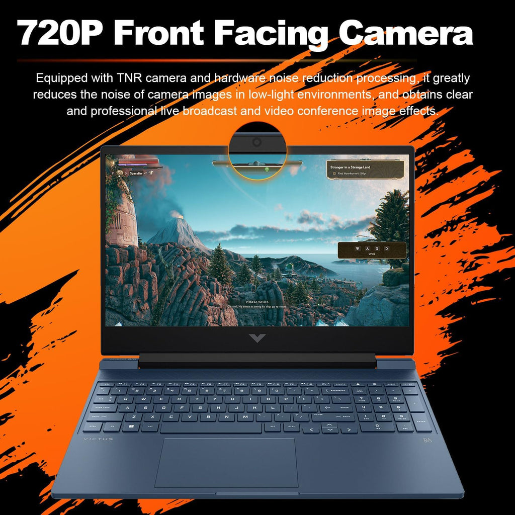 HP Victus 15 i5 Gaming Laptop | 15.6' FHD 144Hz | Intel Core i5-12450H | NVIDIA GeForce RTX 3050 | 64GB RAM 1TB SSD | Backlit KB | HDMI | Wi-Fi 6 | Windows 11 Home | ADATA 512GB External SSD Bundle