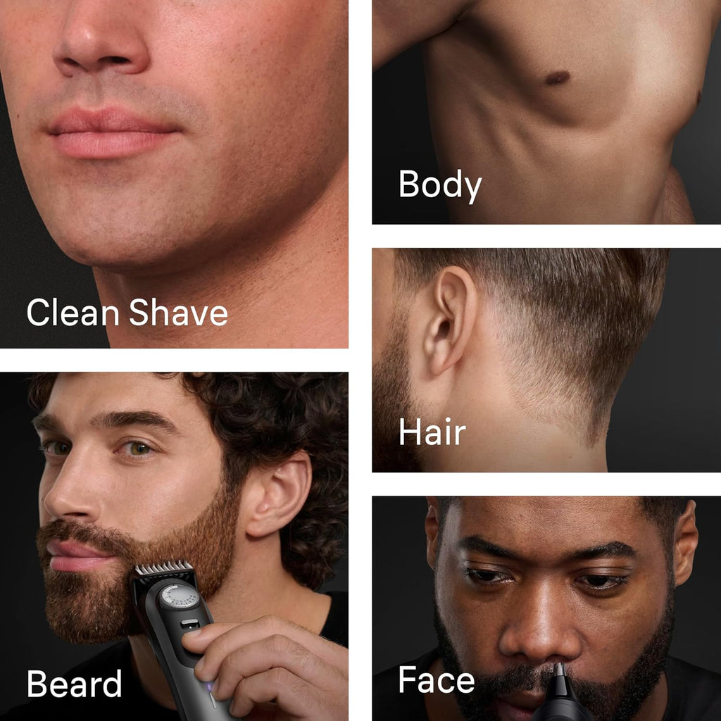 Braun Series 9 PRO All-in-One Beard & Body Grooming Kit for Men, Cordless Trimmer, Hair Clippers & Shaver for Face, Hair & Body with Gillette Labs Razor, AIO 9570