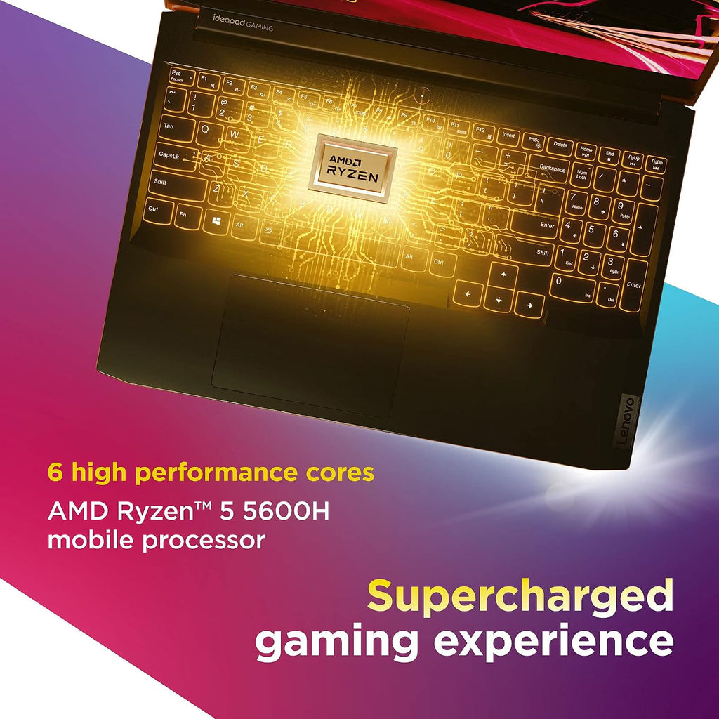 Lenovo - 2021 - IdeaPad Gaming 3 - Laptop Computer - 15.6' FHD Display -120Hz - AMD Ryzen 5 5600H - 8GB RAM - 256GB Storage - NVIDIA GeForce GTX 1650 - Windows 11 Home
