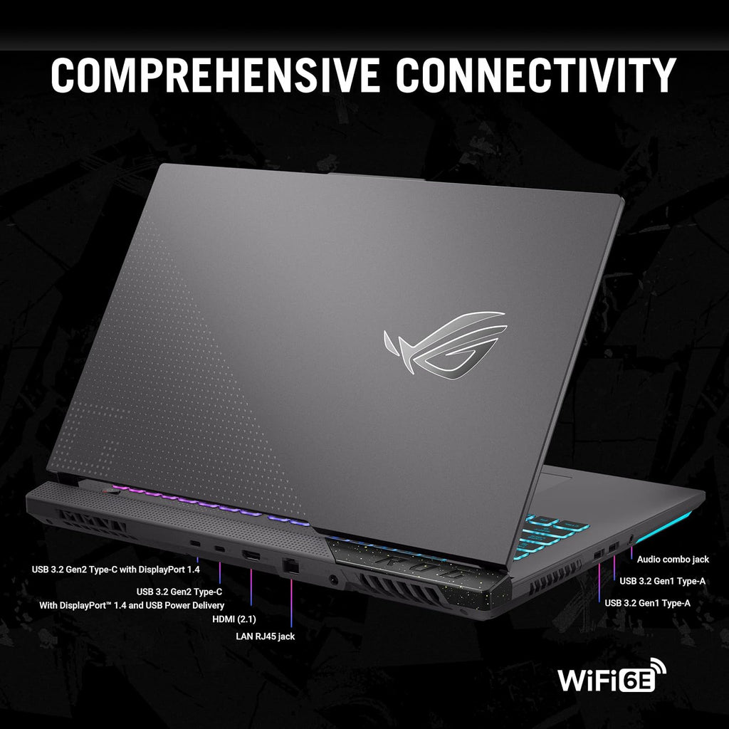 ASUS ROG Strix G17 (2023) Gaming Laptop, 17.3â€ QHD 240Hz, GeForce RTX 4070, AMD Ryzen 9 7945HX, 16GB DDR5, 1TB PCIe SSD, Wi-Fi 6E, Windows 11, G713PI-DS94 Eclipse Gray