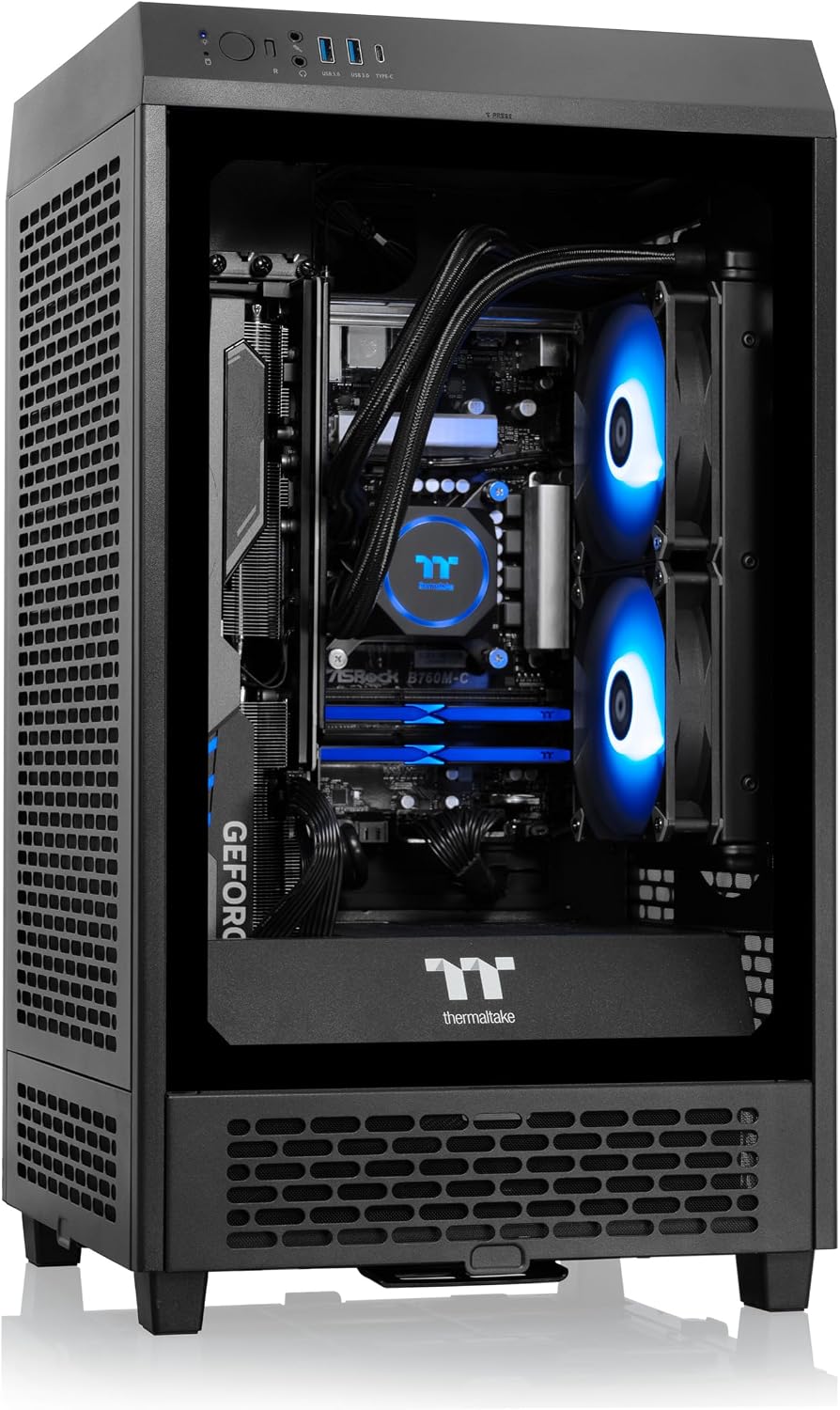 Thermaltake Reactor i470T Gaming Desktop (Intel Core i9-13900K, 32GB 5600MT/s DDR5 RGB Memory, NVIDIA GeForce RTX 4070 Ti, 2TB NVMe M.2, WiFi, Windows 11 Home) TW2B-B760-47T-LCS