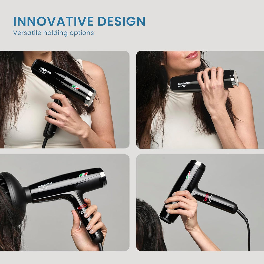 BaBylissPRO® Nano Titanium™ Professional Italian High-Speed Falco Hair Dryer - 2000 watts and Ionic