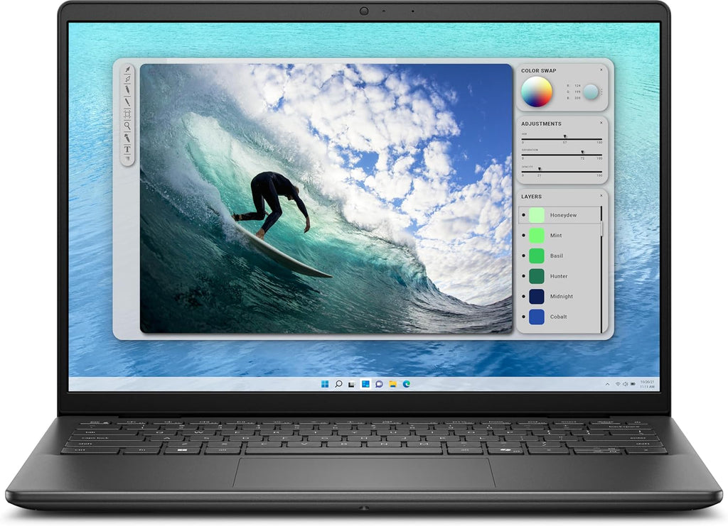 Dell Inspiron i5440 Personal Laptop, 2025, 14' 1920x1200 IPS, Intel-10 Core i5-1334U, Intel Iris Xe Graphics, 16GB DDR5, 512GB SSD, Win10 Home, Backlit KB, Wi-Fi 6, BT 5.2, 1080p Camera, Carbon Black