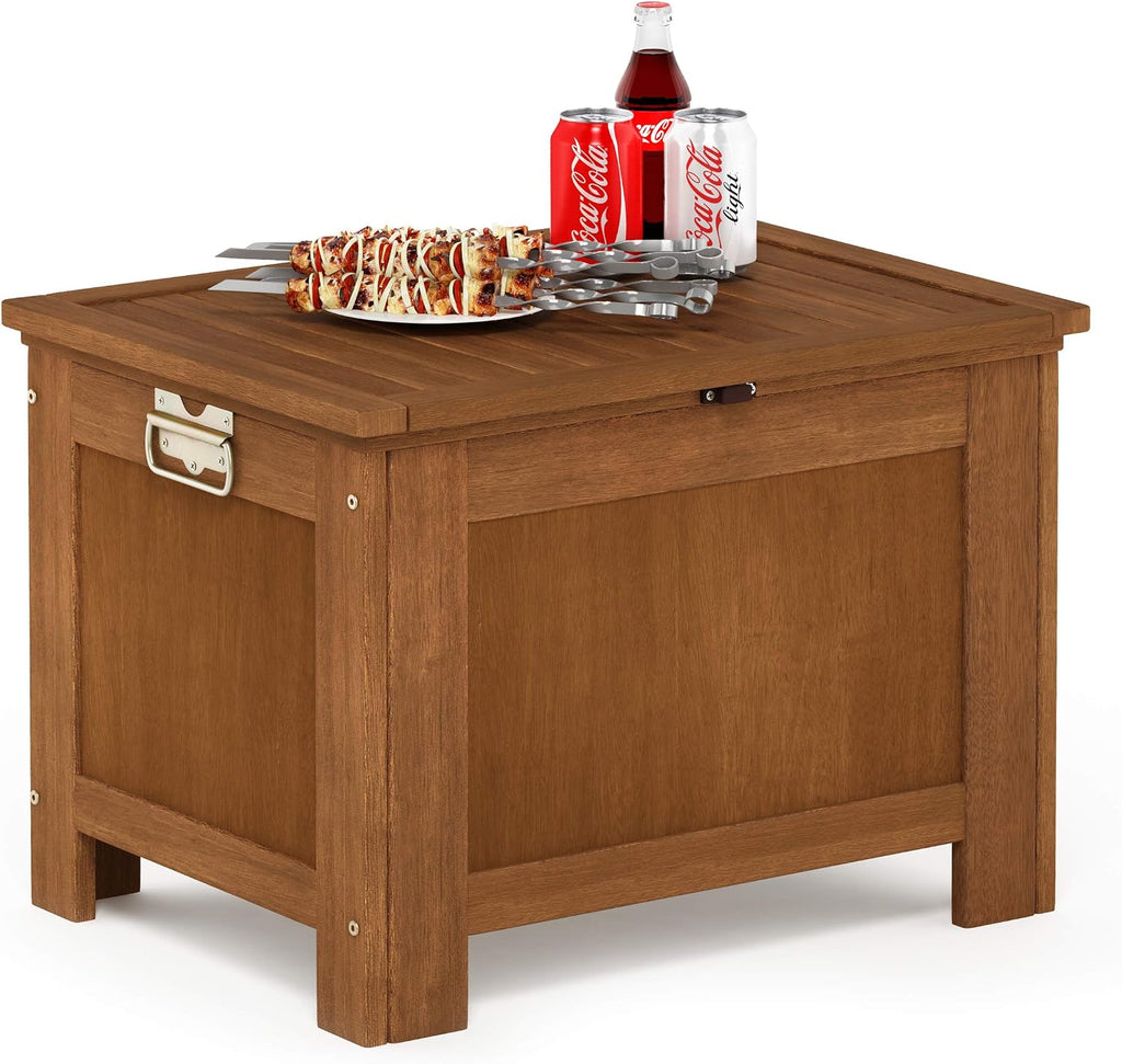 Furinno FG19917 Tioman Outdoor Hardwood Cooler, Natural