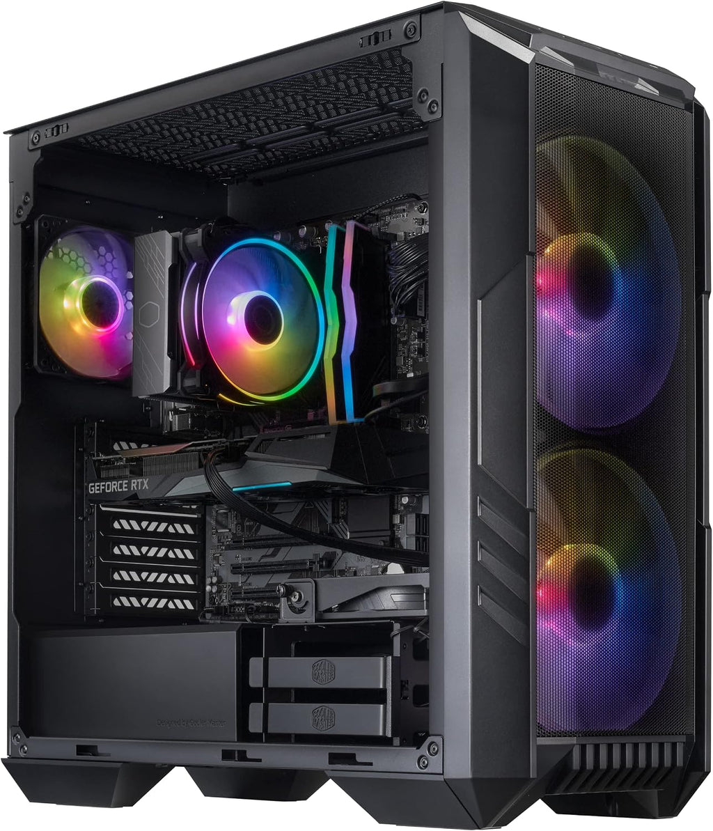 Cooler Master HAF 5 Pro High Performance Gaming PC Desktop - Intel i7 12700F - NVIDIA GeForce RTX 3070 - 16GB DDR4 3200MHz - 1TB M.2 NVMe SSD – WiFi - Windows 11 - Desktop Computer,Black