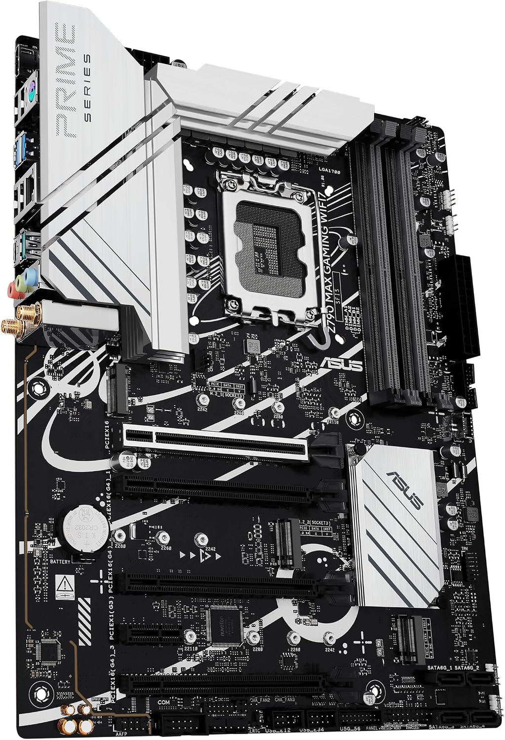 ASUS Z790 MAX Gaming WIFI7 Intel Z790 (LGA 1700) ATX Motherboard with PCIe 5.0, Three M.2 Slots, 14+1 DrMOS, DDR5, WiFi 7, Realtek 1Gb LAN, HDMI, USB 20Gbps Type-C®, Thunderbolt™ (USB4®), Aura Sync