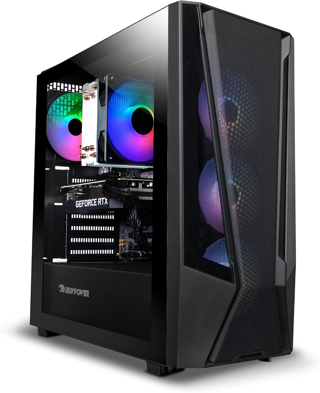 iBUYPOWER Trace 7 Mesh Gaming PC Computer Desktop TMA7N3501 (AMD Ryzen 7 5700, RTX 3050 6GB, 16GB DDR4 RGB 3200MHz (8x2), 1TB NVMe, WiFi Ready, Windows 11 Home Advanced)