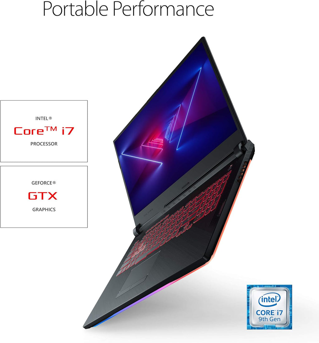 Asus ROG Strix G (2019) Gaming Laptop, 17.3' IPS Type FHD, NVIDIA GeForce GTX 1650, Intel Core i7-9750H, 16GB DDR4, 512GB PCIe Nvme SSD, RGB KB, Windows 10 Home, GL731GT-PH74