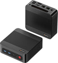 BOSGAME P4 Mini PC with AMD Ryzen 7 5825U (Up to 4.3GHz) | 32GB DDR4 RAM | 1TB NVMe SSD | Dual 2.5G Ethernet | WiFi 6 & Bluetooth 5.2 | Triple 4K Display Support | Ultra-Fast Mini Desktop Computer