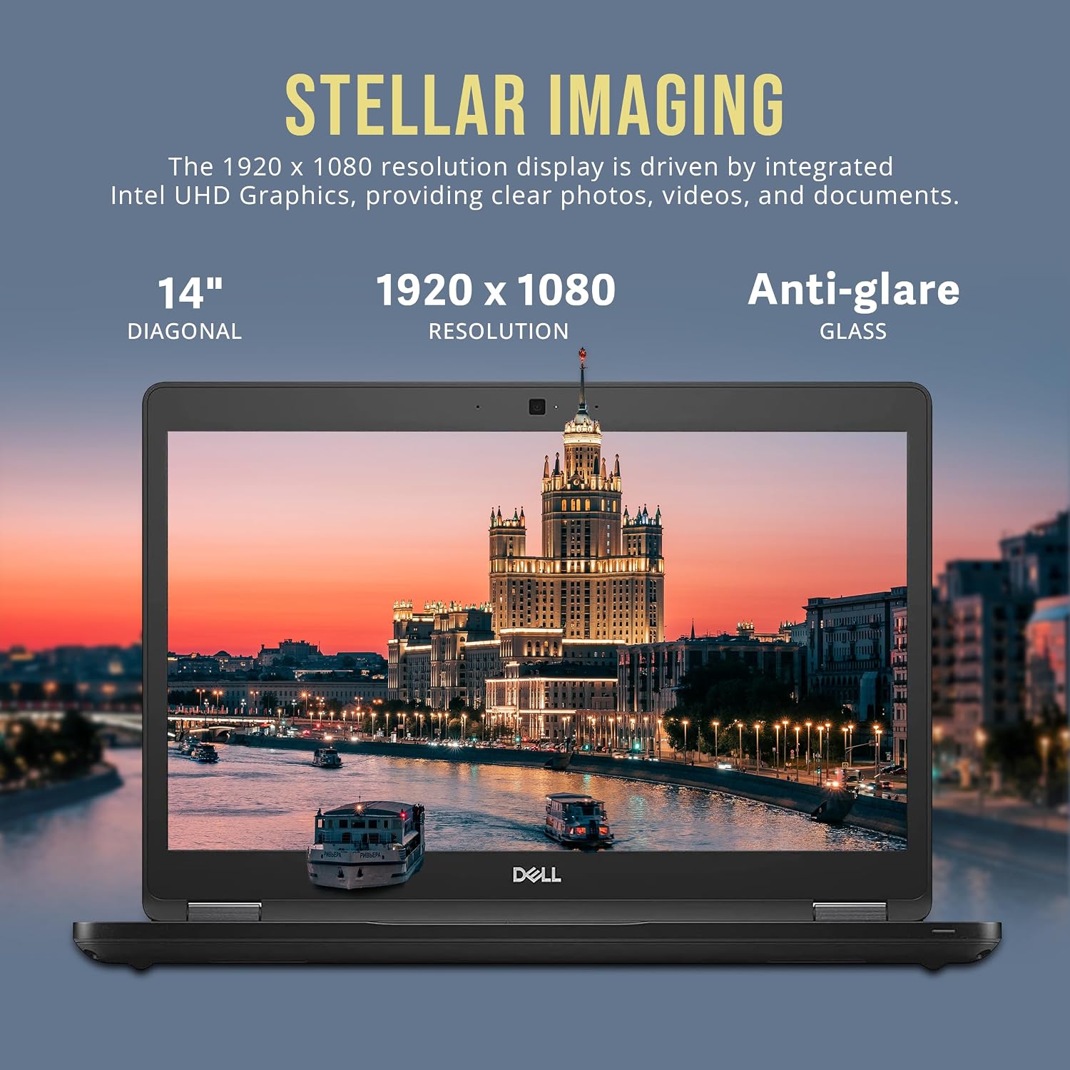Dell Latitude 5490 14' FHD Business Laptop, Intel i5-8350U Processor, 16GB RAM, 1TB PCIe SSD, ‎Intel UHD Graphics, Backlit Keyboard, HD Webcam, Win 11 Pro, Black(Renewed)