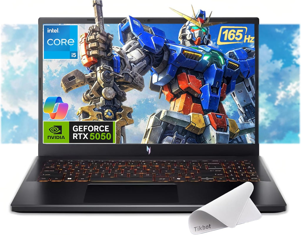 acer Nitro V 15.6' FHD IPS 165Hz Gaming Laptop, Intel Core i5-13420H, NVIDIA GeForce RTX 5050 with 8GB GDDR7 VRAM, Win11H, w/Mouse pad (32GB RAM, 2TB PCIe SSD)