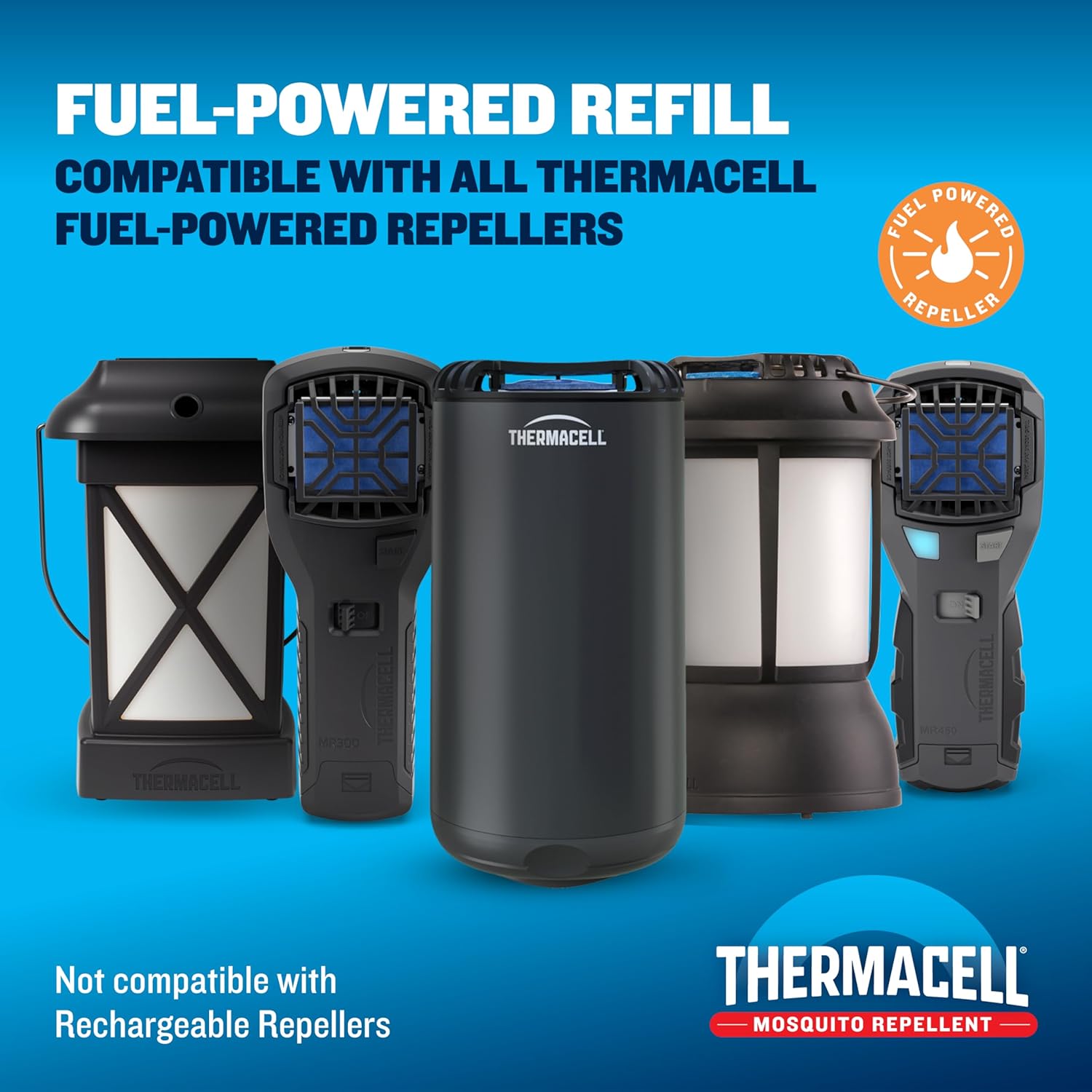 Thermacell Mosquito Repellent Refills; Compatible with Any Fuel-Powered Thermacell Repeller; Highly Effective, Long Lasting, No Spray or Mess; 15 Foot Zone of Mosquito Protection