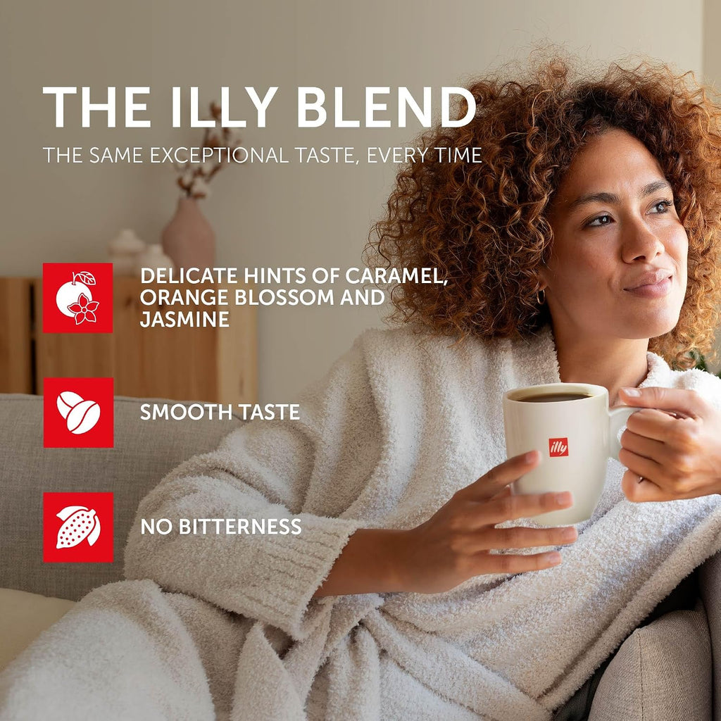 illy Whole Bean Coffee, Classico Medium, Decaffeinated and Intenso Bold Roasts, 100% Arabica, Premium Italian Coffee, Ideal for Espresso, Drip, Moka and French Press Brewing, 8.8oz, 12 Variety Pack