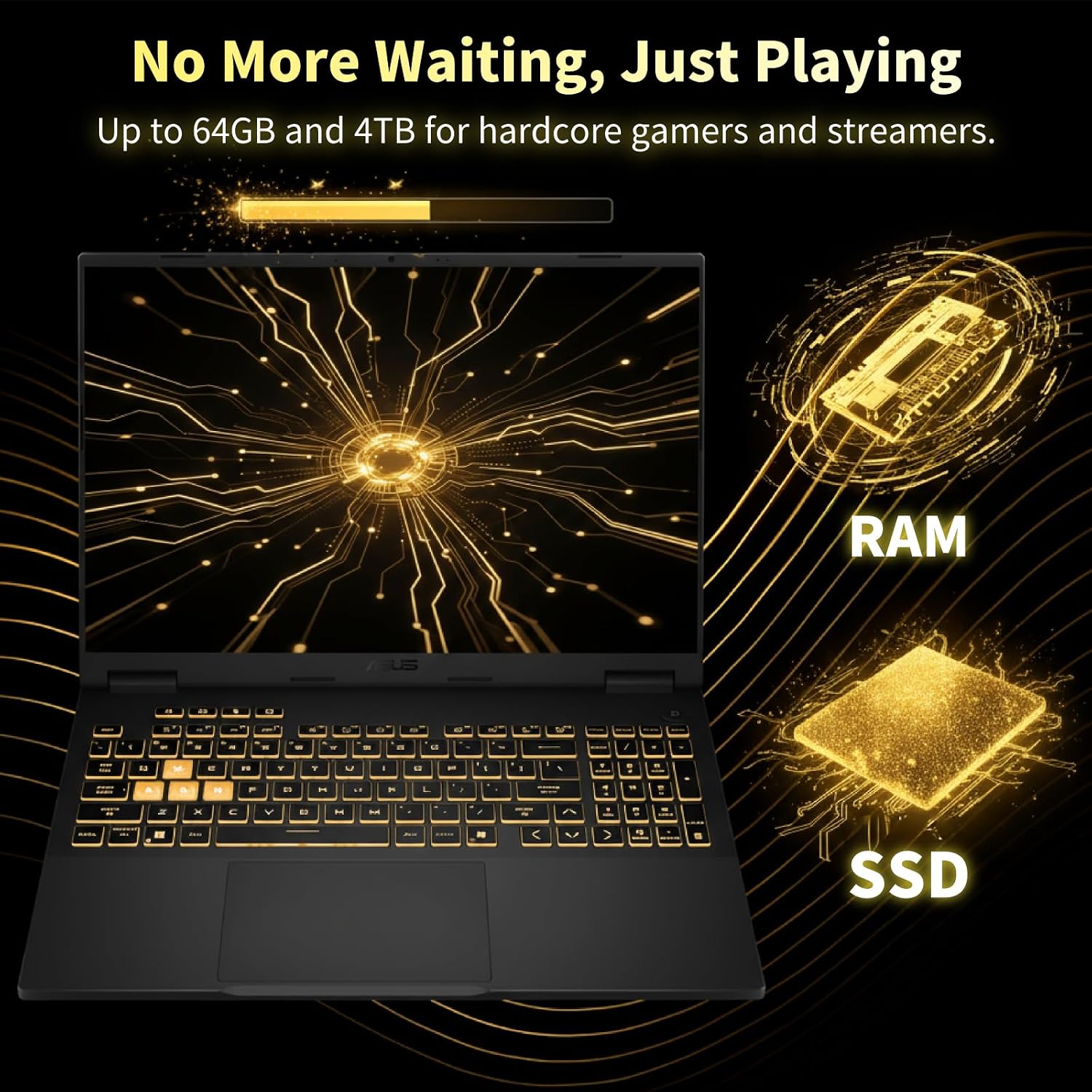 ASUS TUF F16 Gaming Laptop - 16' FHD+ 165Hz Display 300 nits, Intel 16 Core i7-14650HX, NVIDIA GeForce RTX 5060, Windows 11 Pro, WiFi 6E, Backlit Keyboard (32GB DDR5 RAM | 2TB SSD)