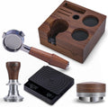 54mm Breville Espresso Machine Accessories Kit – Walnut Bottomless Portafilter, Spring Loaded Calibrated Tamper, Distribution Tool, Tamping Station & Espresso Scale with Timer