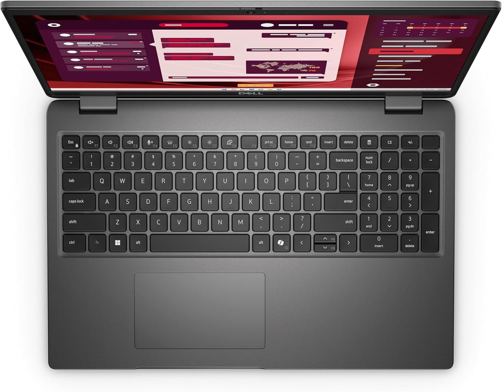 Dell Latitude Laptop Computer for Business, Intel Ultra 7 155U (12C/14T), 16GB DDR5, 512GB SSD, Backlit Keyboard with Fingerprint Reader, 15.6' FHD, WiFi 6, 2X 4K Output, Windows 11 Pro, Carbon Black