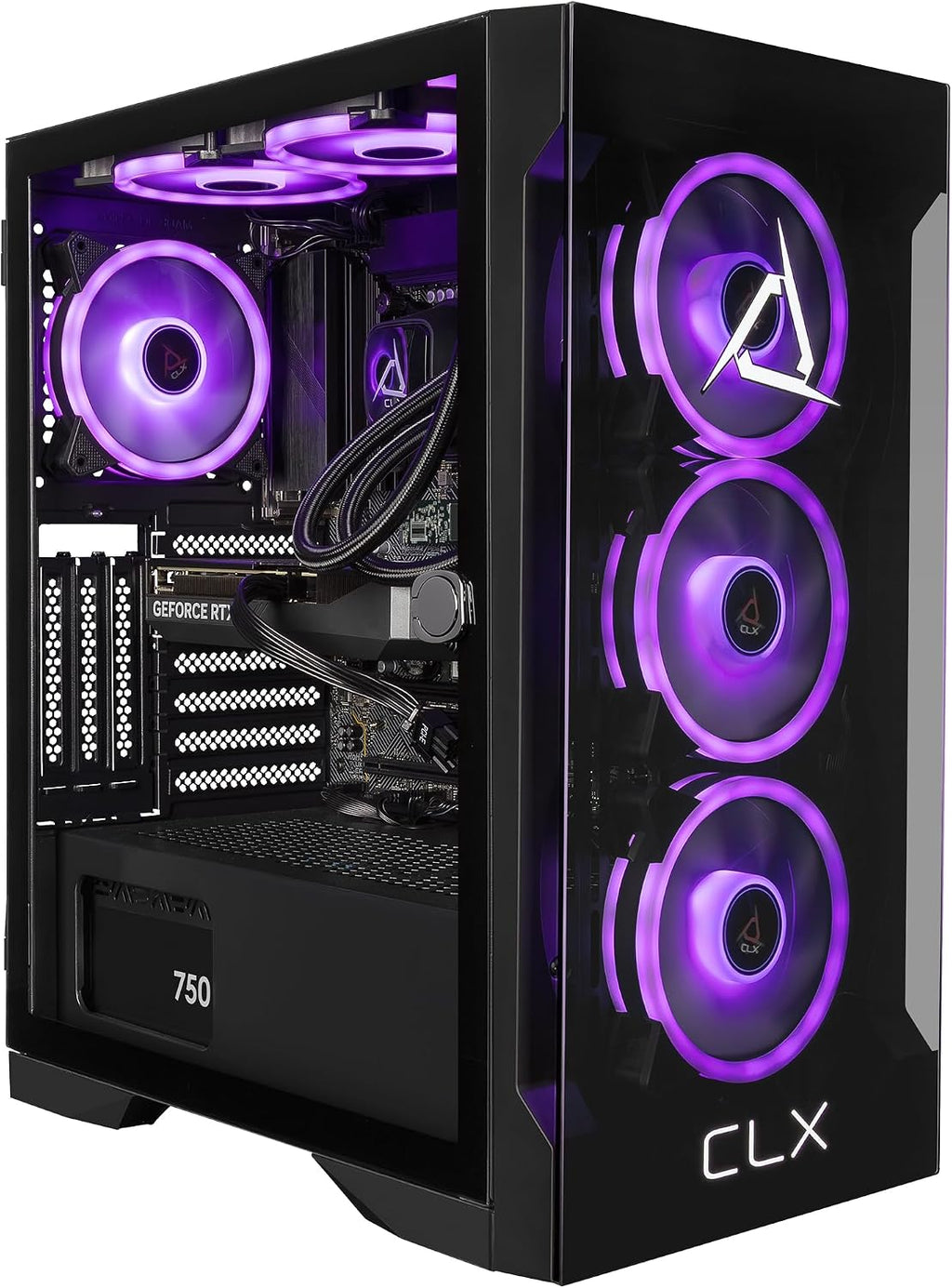 CLX Set Gaming PC - Intel Core i9 14900KF 3.2GHz, GeForce RTX 5060 Ti, 2TB NVMe M.2 SSD, 32GB DDR5 RGB Memory, 360mm AIO, WiFi, Windows 11 Home, Black