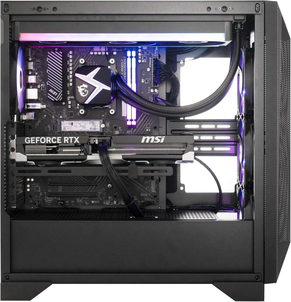 msi Aegis ZS2 Gaming Desktop: AMD R7-9700X, Geforce RTX 5070, 32GB DDR5, 2TB M.2 NVMe SSD, Liquid Cooling, Wi-Fi 6E, VR-Ready, Window 11 Home: C9NVP-1448US